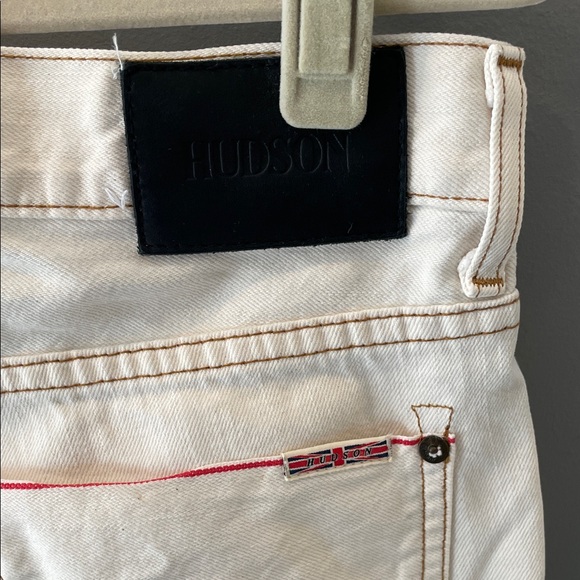 Hudson Jeans Slim Straight in Cream - Picture 4 of 6